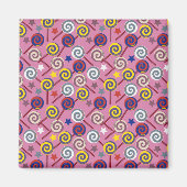 Bonbonmuster | Lollenmuster | Lollipop 7 Magnet (Vorne)