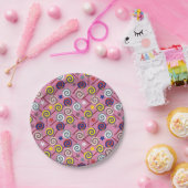Bonbonmuster | Lollenmuster | Lollipop 7 Pappteller (Party)