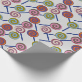 Bonbonmuster | Lollenmuster | Lollipop 8 Geschenkpapier (Ecke)