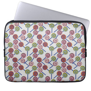 Bonbonmuster Lollenmuster Lollipop 8 Laptopschutzhülle