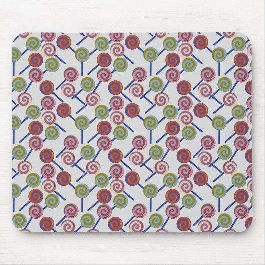 Bonbonmuster | Lollenmuster | Lollipop 8 Mousepad (Vorne)