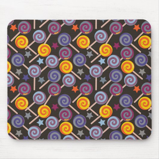 Bonbonmuster | Lollenmuster | Lollipop 9 Mousepad (Vorne)