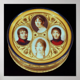 Bonbonniere mit Porträts von Eugene Hortense Poster