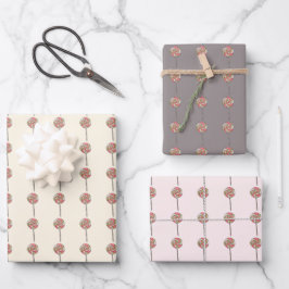 Bonbonpapier, das aus Zuckerrohr verpackt wird. Ge Geschenkpapier Set