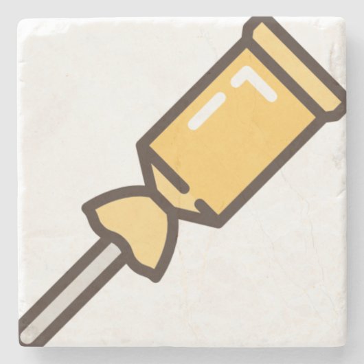 Bonbons-1 Steinuntersetzer (Vorderseite)