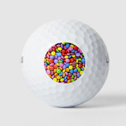 Bonbons, bunte süße Leckereien Golfball (Vorderseite)