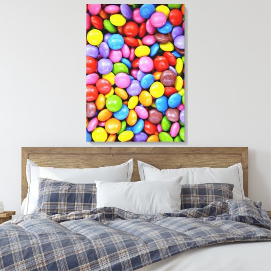 Bonbons, bunte süße Leckereien Leinwanddruck (Insitu (Schlafzimmer))