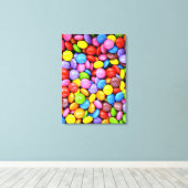 Bonbons, bunte süße Leckereien Leinwanddruck (Insitu (Holzboden))