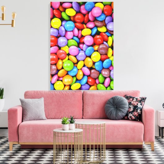 Bonbons, bunte süße Leckereien Leinwanddruck (Insitu (Wohnzimmer))