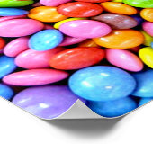 Bonbons, bunte süße Leckereien Poster (Ecke)