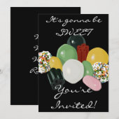 Bonbons Einladung (Vorne/Hinten)