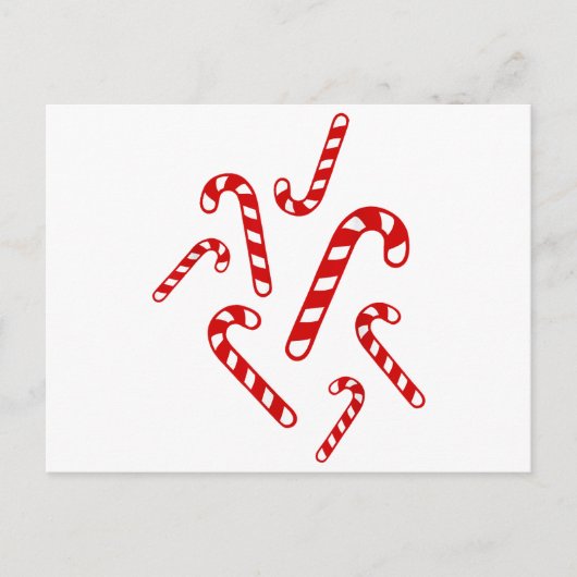 Bonbons Feiertagspostkarte (Vorderseite)