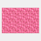 Bonbons für moderne Schokolade - Papiertribüne Geschenkpapier Set (Vorderseite)