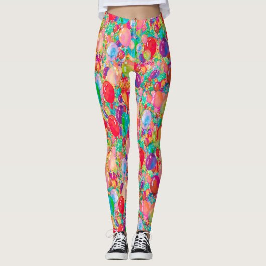 Bonbons, mehrfarbig rot leggings (Vorderseite)