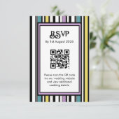 Bonbons RSVP Karte (Stehend Vorderseite)