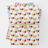 Bonbons, Süßigkeiten, Lakritze, Bonbons Geschenkpapier Set (Beispiel)