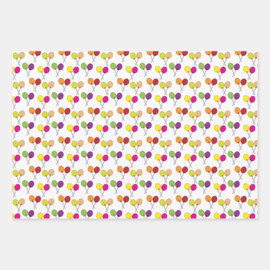 Bonbons, Süßigkeiten, Lakritze, Bonbons Geschenkpapier Set (Vorderseite)