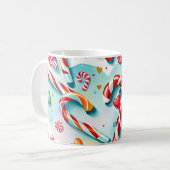 Bonbons und Herz Kaffeetasse (Vorderseite Links)