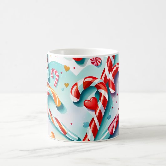Bonbons und Herz Kaffeetasse (Mittel)
