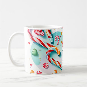 Bonbons und Herz Kaffeetasse