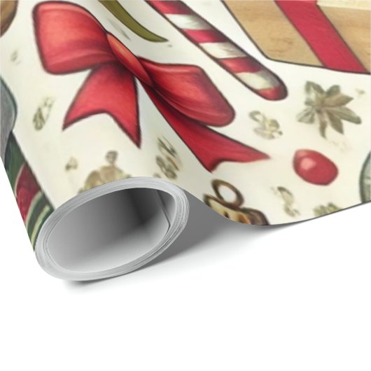 Bonbons und Ingwer Geschenkpapier (Rolleneckpunkt)