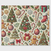 Bonbons und Ingwer Geschenkpapier (Flach)