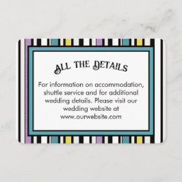 Bonbonstreifen - Hochzeitszittel Begleitkarte