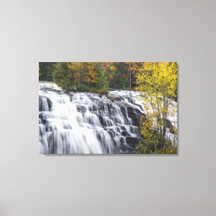 Bond Falls im Herbst nahe Paulding, Michigan Leinwanddruck