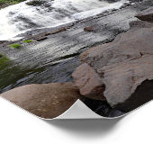 Bond Falls, Michigans Poster auf der oberen Halbin (Ecke)