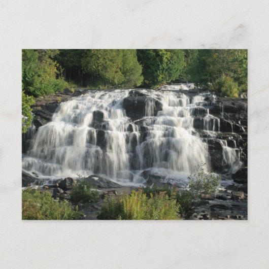 Bond Falls, Paulding, Michigan's Oberhalbinsel Postkarte (Vorderseite)