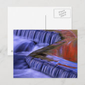Bond Falls; Reflection Fall-Farbige Blätter; Postkarte (Vorne/Hinten)