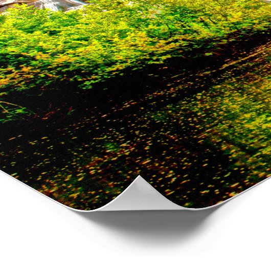 Bond Falls, U.P., Michigan. Poster (Ecke)