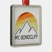 Bondcliff New Hampshire Retro Ornament Aus Metall (Rechts)