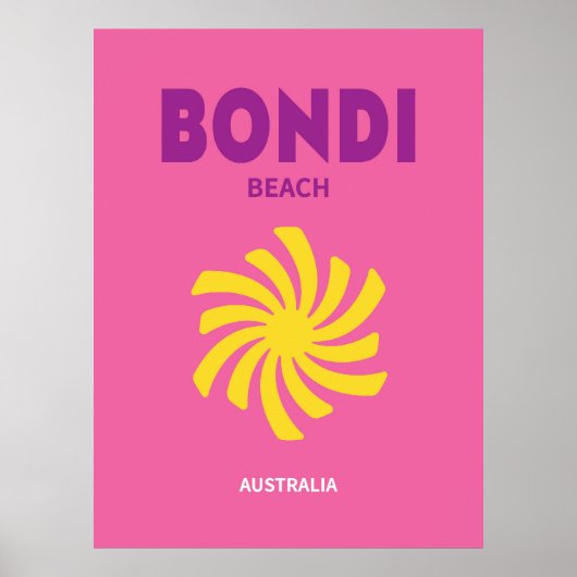 Bondi Beach Australia Poster (Vorne)