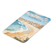 Bondi Beach Australia Reisen Art Vintag Magnet (Linke Seite)