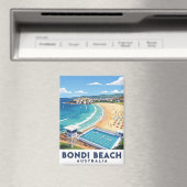 Bondi Beach Australia Travel Magnet (In Situ (Geschirrspüler))