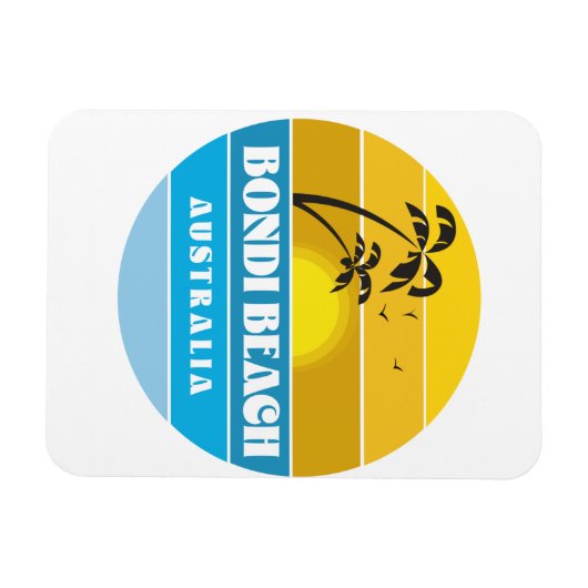 Bondi Beach Australien Magnet (Horizontal)