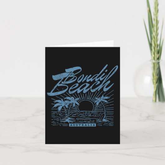 Bondi Beach Australien Not Surf Beach Karte (Vorderseite)