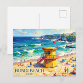 Bondi Beach Australien Postkarte (Vorne/Hinten)
