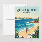 Bondi Beach Australien Postkarte (Vorne/Hinten)