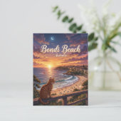 Bondi Beach Australien Postkarte (Stehend Vorderseite)