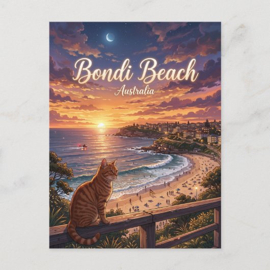 Bondi Beach Australien Postkarte (Vorderseite)