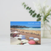 Bondi Beach, Australien, Quote Holiday Postcard Postkarte (Stehend Vorderseite)