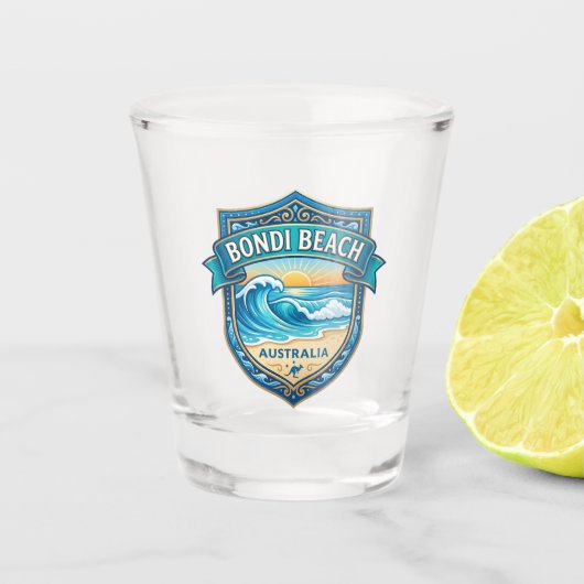 Bondi Beach Australien Schnapsglas (Vorderseite)