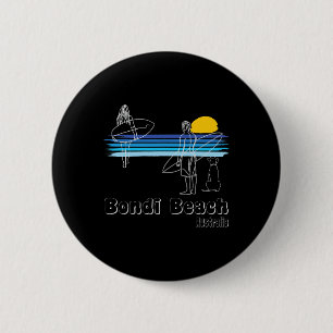 Bondi Beach Australien, Surferstrand Surfer-Typ Mi Button