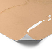 Bondi Beach Australien Vintages Urlaubsplaner Poster (Ecke)