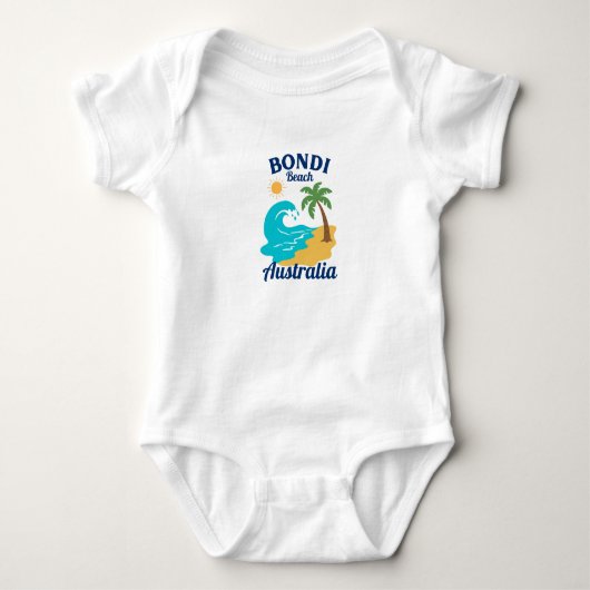 Bondi Beach Baby Strampler (Vorderseite)