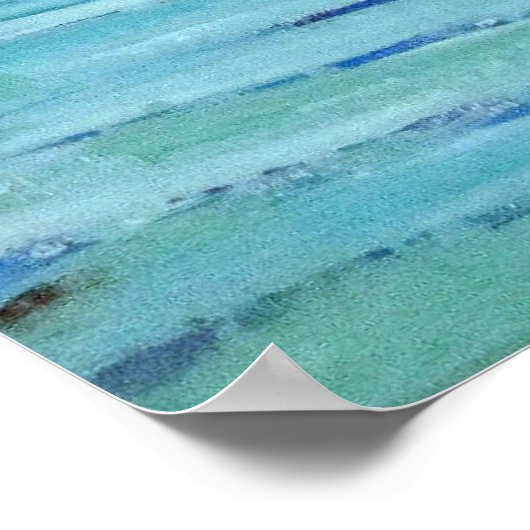 Bondi Beach Icebergs..Meine Fahne ist blau Poster (Ecke)