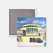 Bondi Beach Lifeguard Hut Magnet (Vorderseite/Rückseite)
