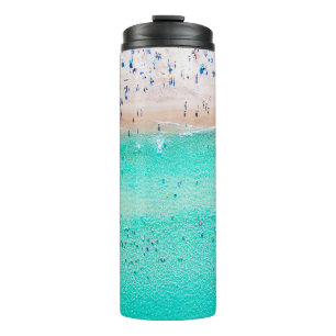 Bondi Beach Luftbild an einem perfekten Sommertag Thermosbecher